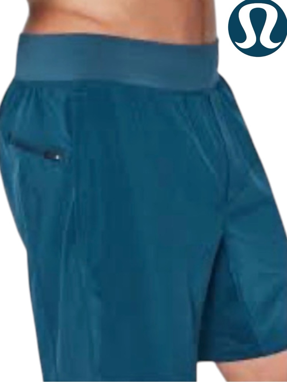 Men’s Lululemon T.H.E. Short 9" Linerless • Size Medium • Teal • EUC